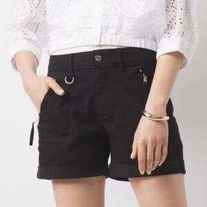 White House Black Market Black Cargo Shorts with Tailored Fit